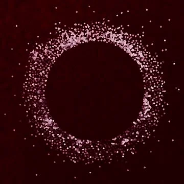 Circular patterned sparkling particles textured illustration Stock Illustration