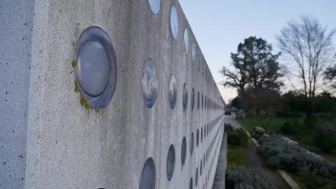 Circular Patterned Wall Stock Photos