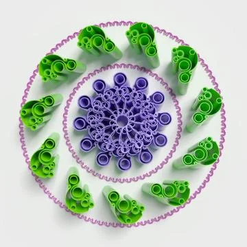 Circular patterns background Stock Illustration