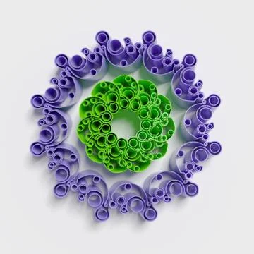 Circular patterns background Illustrazione stock