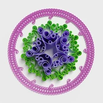 Circular patterns background Stock Illustration