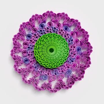 Circular patterns background Stock Illustration