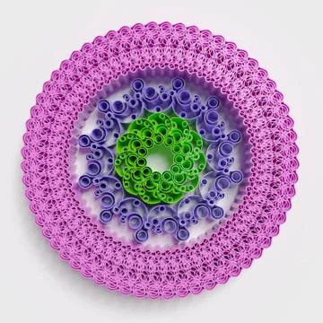 Circular patterns background Stock Illustration