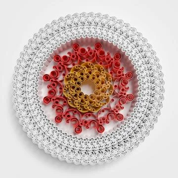 Circular patterns background Stock Illustration