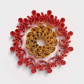 Circular patterns background Stock Illustration