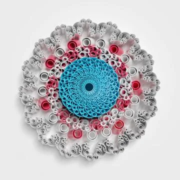 Circular patterns background Stock Illustration