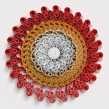 Circular patterns background Stock Illustration
