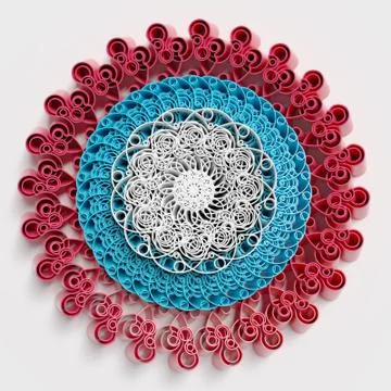 Circular patterns background Stock Illustration