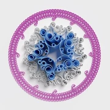 Circular patterns background Stock Illustration
