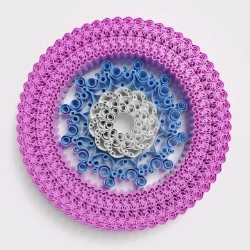 Circular patterns background Stock Illustration