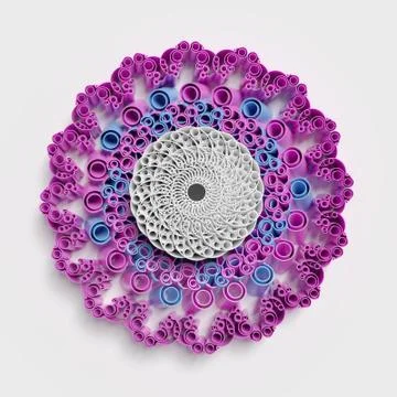 Circular patterns background Stock Illustration