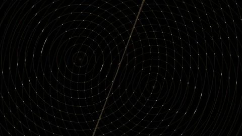 Circular patterns create motion in black space Stock Footage 339513594