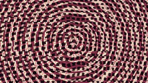 Circular patterns in maroon and white Stock Footage 339459474