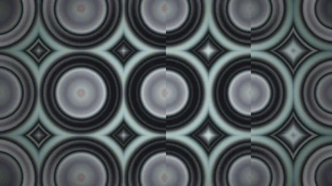 Circular patterns in shades of gray and black create Stock Footage 340355460