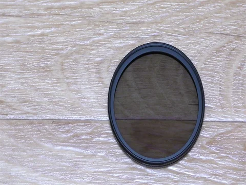 Circular Polarizer Filter For Camera Lens Video stock 75429373