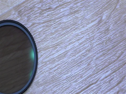 Circular Polarizer Filter For Camera Lens Stock Footage 75429415