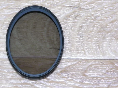 Circular Polarizer Filter For Camera Lens Stock Footage