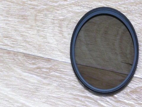 Circular Polarizer Filter For Camera Lens Stock Footage 75429506