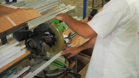 Circular power-saw Stock Footage 133614423