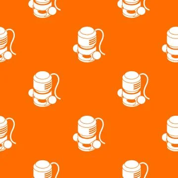 Circular power tool pattern vector orange Stock Illustration