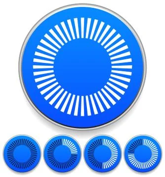 Circular preloader, buffer symbol or general circle emblem, circle graphics 库存插图