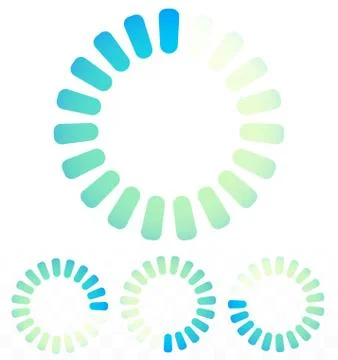 Circular preloader, buffer symbol or general circle emblem, circle graphics Stock Illustration