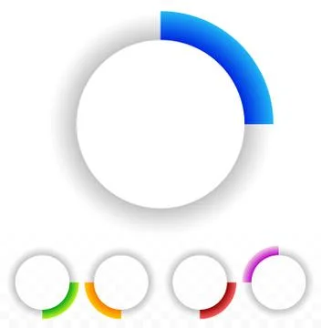 Circular preloader, buffer symbol or general circle emblem, circle graphics Illustrazione stock