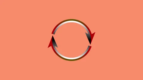Circular Process Flow Arrows Diagram Stock Footage 332824469