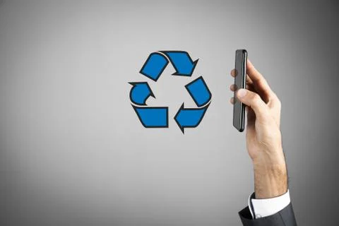 Circular Process Flow Arrows, icon, logo or sign Stock Photos