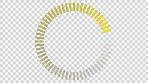 Circular Progress Animation Yellow Color Stock Footage 275231242