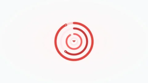 Circular Progress Arcs Infographic Medical Data Visualization Loop 4K 스톡 동영상 334584982