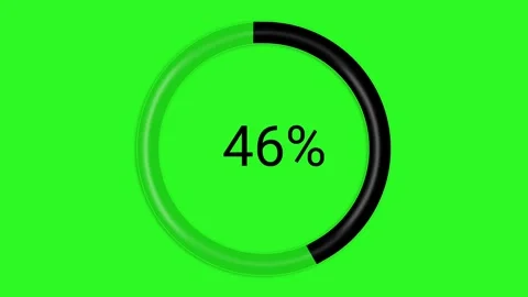 Circular progress bar animation from 0 to 100 percent Stock Footage 317171748