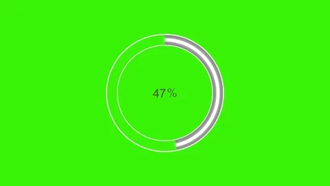 Circular Progress Bar Completion Animated, Looping Round Loading Indicator .. Video stock 310202593
