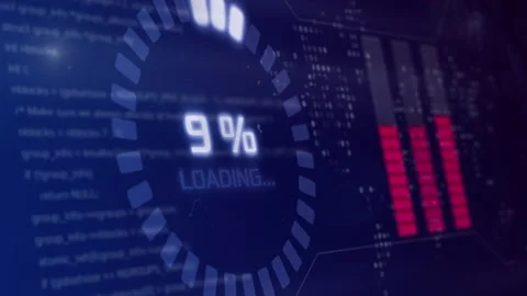 Circular progress bar Stock Footage 134709638