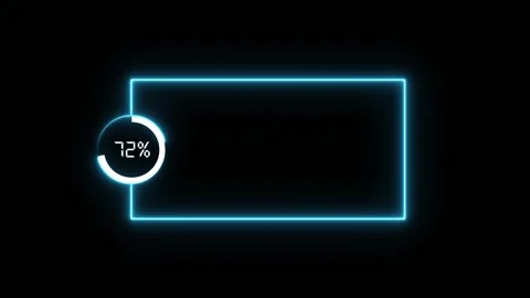 Circular progress bar text percentage from 0 to 95 animation Stock Footage 321478623