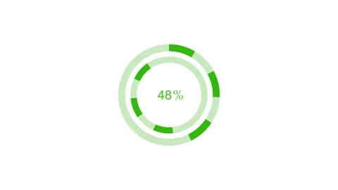 Circular Progress Indicator Loading Bar, Flat Animated Loading Progress Bar.. Stock Footage 310202422