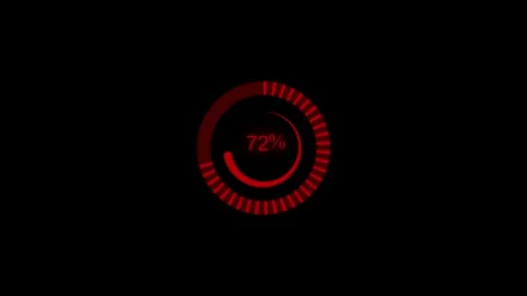Circular Progress Waiting Loading Bar Completion Animation Stock Footage 309887303