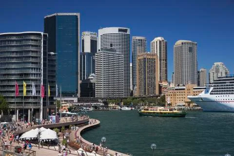 Circular Quay and the CBD. Stock Photos