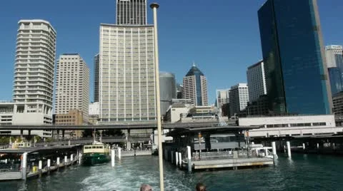 Circular Quay Dock Video stock 11533262