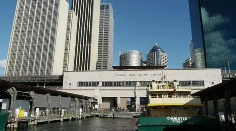 Circular Quay Dock Video stock 11822228