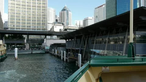 Circular Quay Dock Video stock 11822527