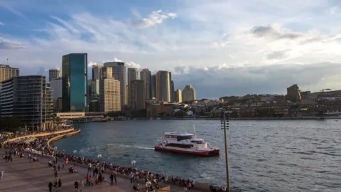 Circular Quay evening timelapse Stock Footage 168362364