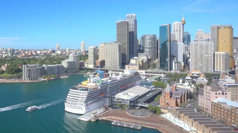 Circular Quay in Sydney CBD in daytime Stock Footage 69110535
