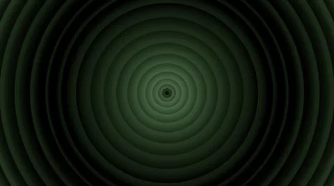 Circular radial hypnotic background, endlessly spreading circles around one dot Illustrazione stock