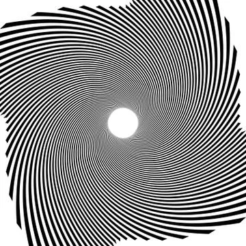Circular radial linese geometric pattern. Converging - radiating lines with s 스톡 일러스트