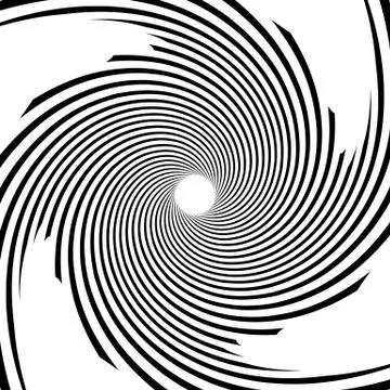 Circular radial linese geometric pattern. Converging - radiating lines with s Illustrazione stock