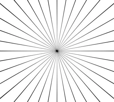 Circular radial, radiating lines element. Abstract rays, beams, flash effect Stock Illustration