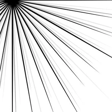 Circular radial, radiating lines element. Abstract rays, beams, flash effect Illustrazione stock