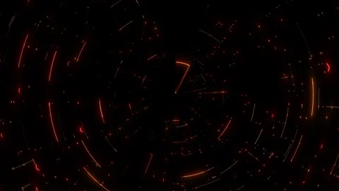 Circular red and orange line pattern perfect for website or app background 動画素材 311751660