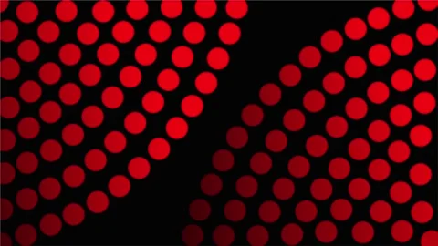 Circular red dot gradient pattern on dark futuristic layout Stock Footage 318635171